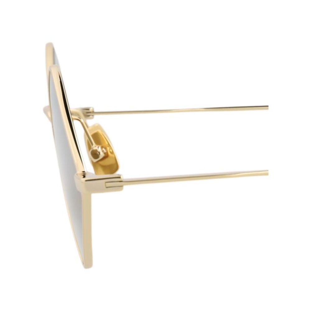 Saint Laurent Square-Frame Metal Sunglasses Gold Unisex-Adult - Picture 4 of 6